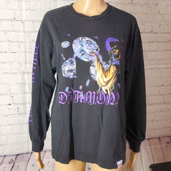 Diamond Supply Co. Long Sleeve Reaper See You in Hell Graphic Print Sleeves SZ M - Picture 4 of 11